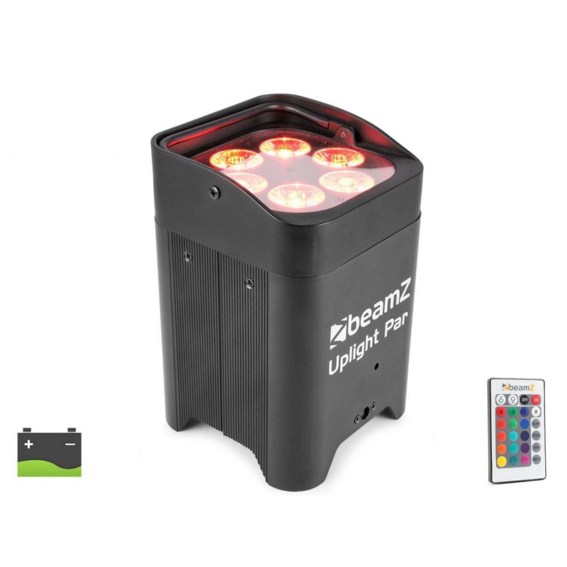BeamZ  BBP96 6x12W akkumulátoros LED lámpa